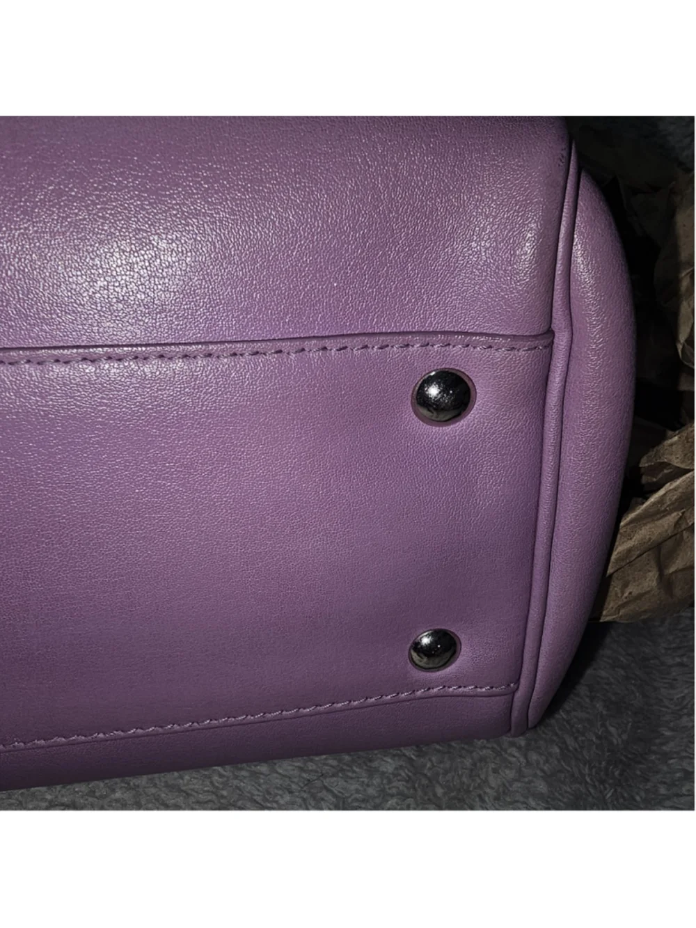 Women's Salvatore Ferragamo Leather Tote Bag One Size Purple